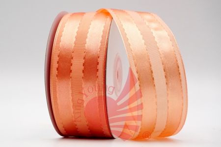 Matte & Glossy Woven Ribbon_lt.orange